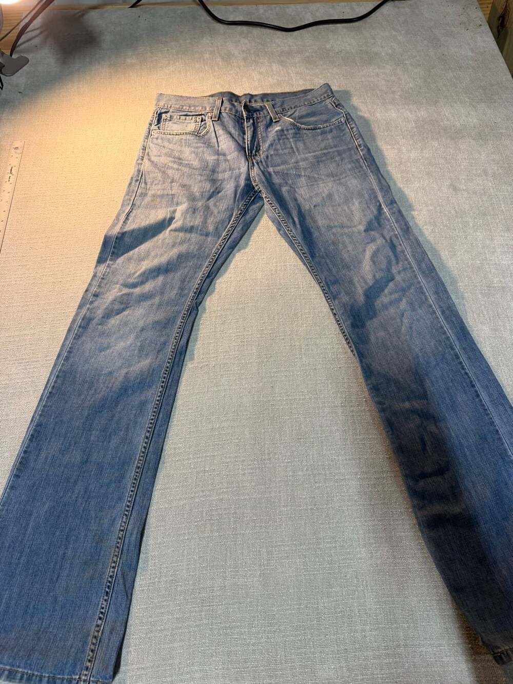 Levi's 527 Slim Bootcut Jeans W31 L34 Light Wash Denim